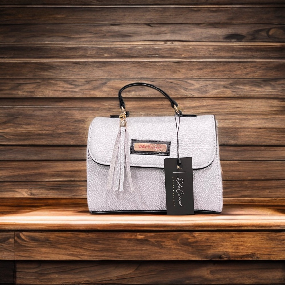 Gray Crossbody Bag with Sleek Design